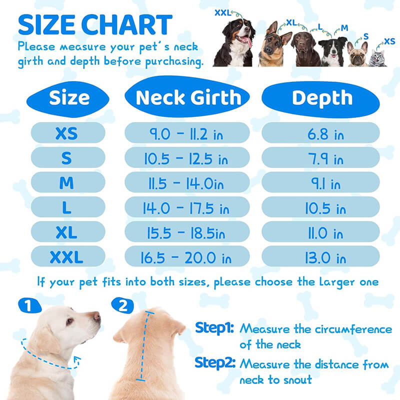 Plastic Dog Cone_size-supet