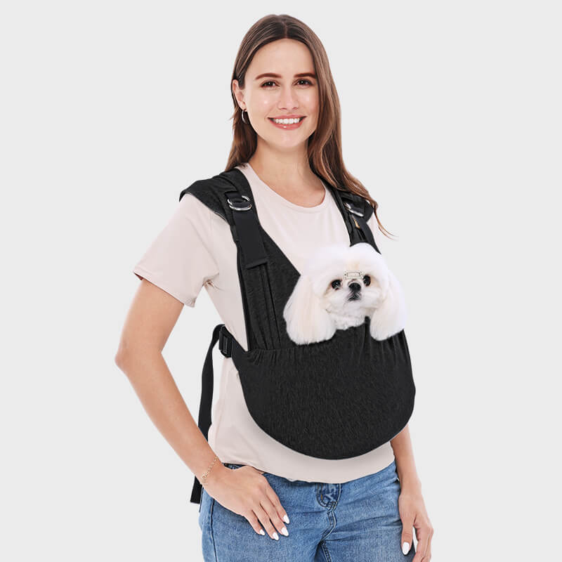 Dog Sling Carrier_black-Supet