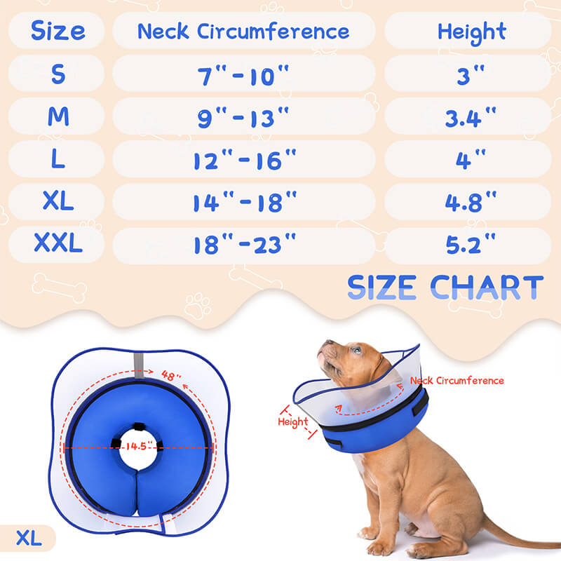 Raised Inflatable Dog Cone-supet