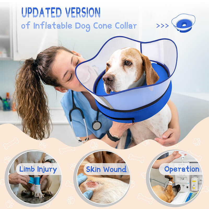 Supet Raised Inflatable Dog Cone