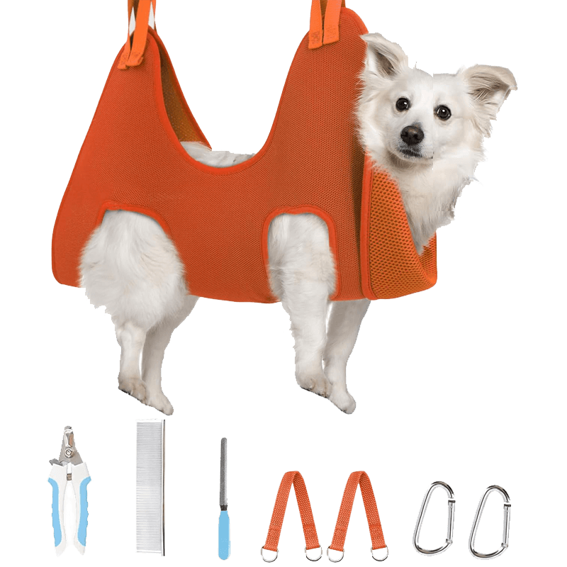 Cat Grooming Hammock_orange-Supet