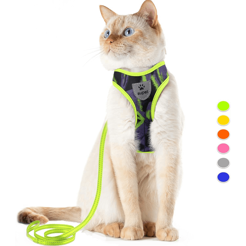 Cat Harness_green-supet