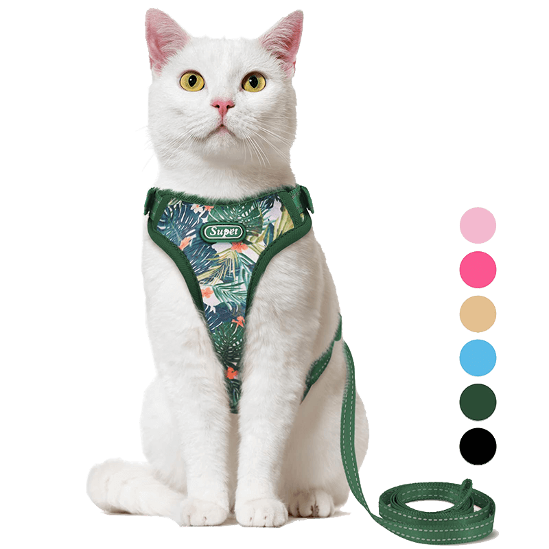 Cat Harness_green-Supet