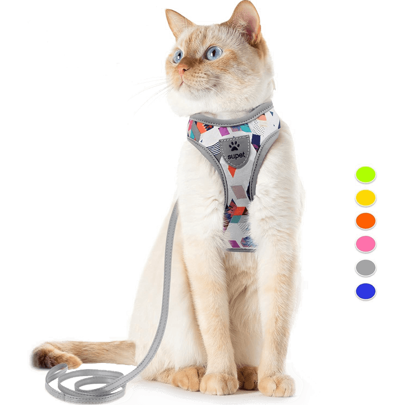 Cat Harness_grey-supet