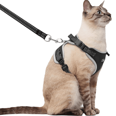 Cat Harness and Leash_black-supet