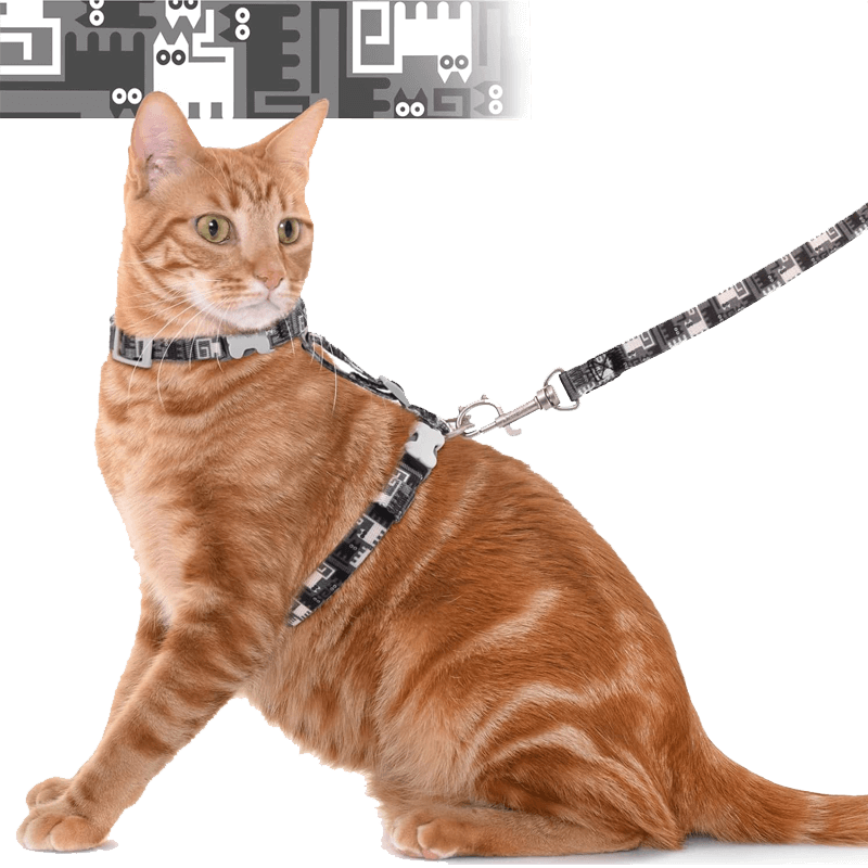 Cat Harness and Leash_black-Supet