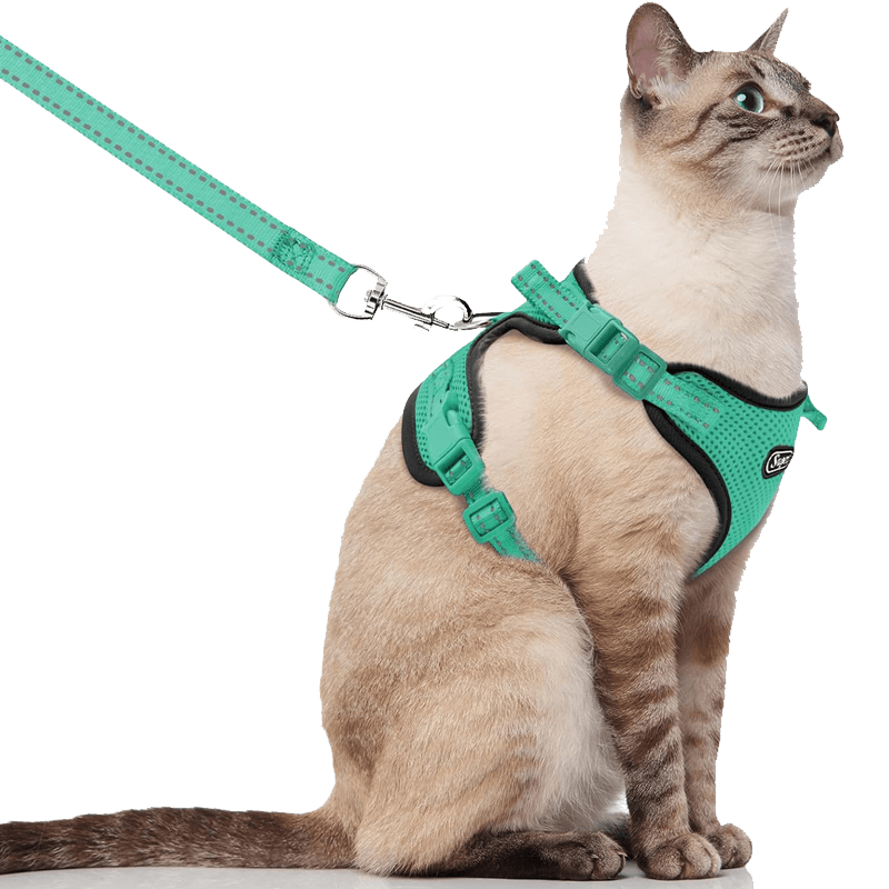 Cat Harness and Leash_green-supet