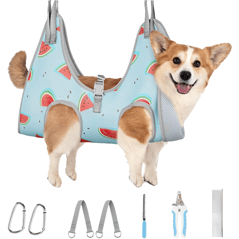 Dog Grooming Hammock_Watermelon-supet