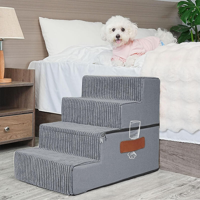 Dog Stairs_Stripe Grey-supet