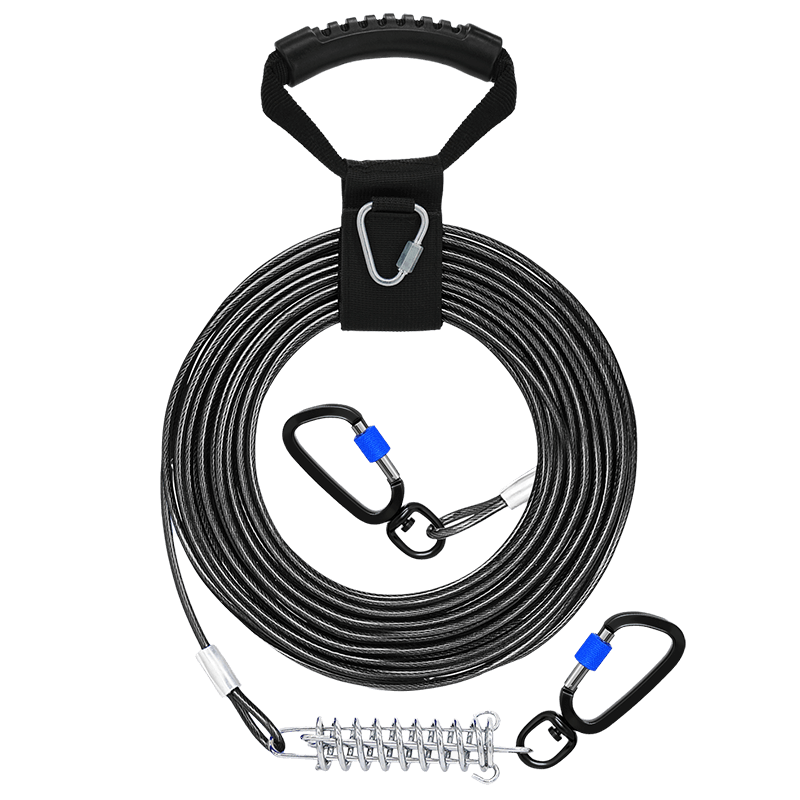 Dog Tie Out Cable_black-Supet