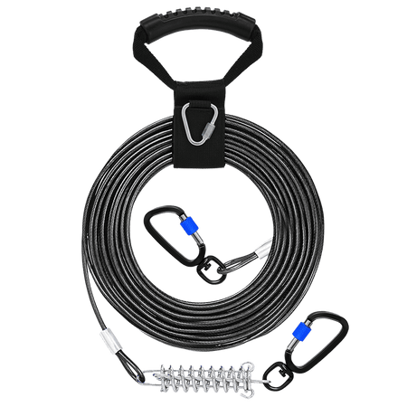 Dog Tie Out Cable_black-Supet