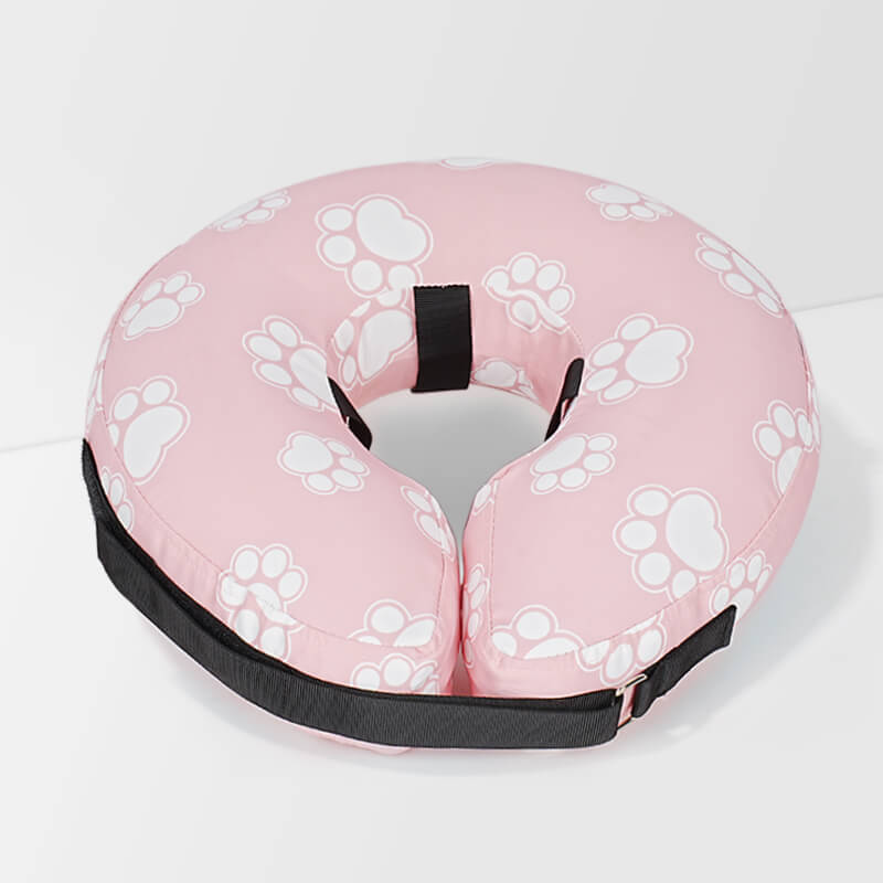 paw Inflatable Dog Cone_pink-Supet