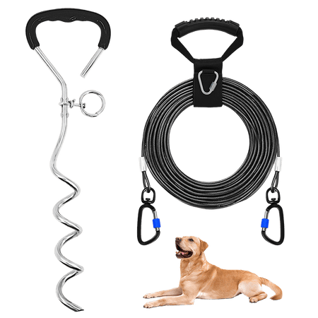 Dog Tie Out Cable and Stake set-Supet